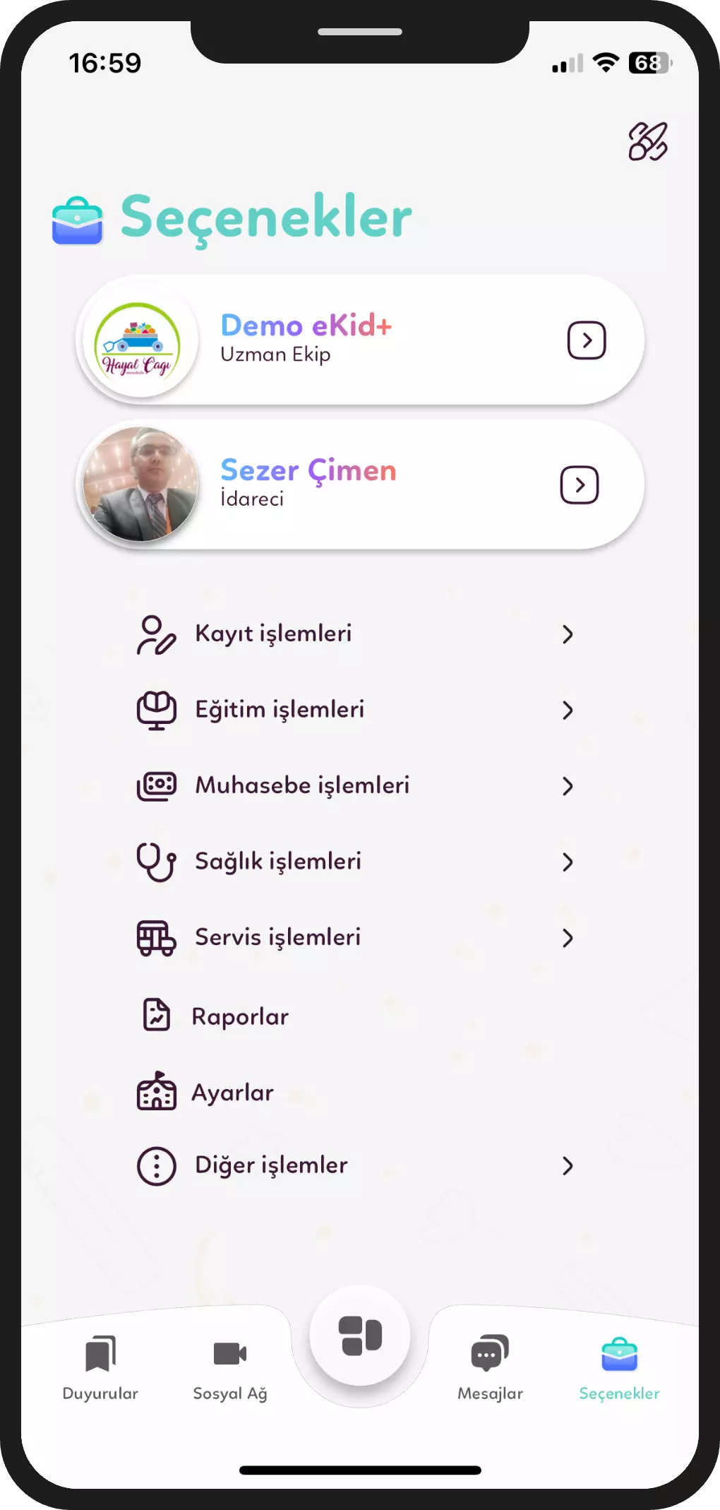 anaokulu programı seçenekler